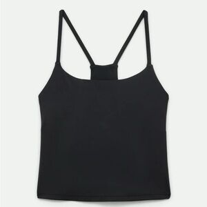 Girlfriend collective black strappy back tank